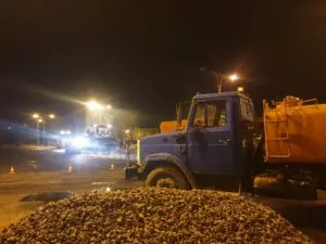 доставили техническую воду на объект